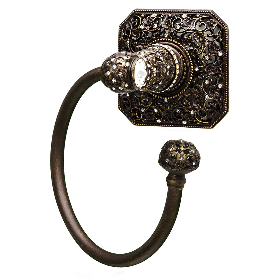 antique brass towel ring