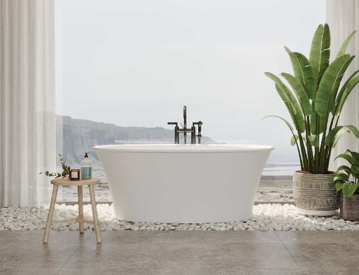 white bathtub