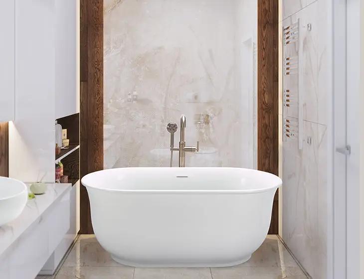 white bathtub