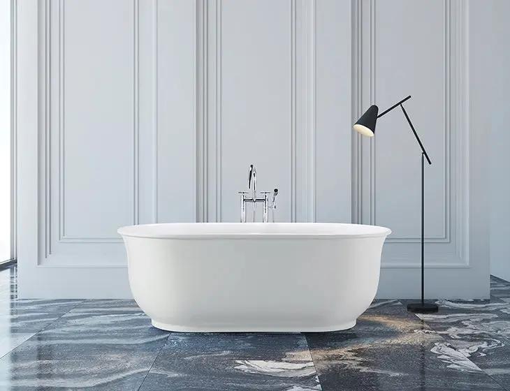white bathtub