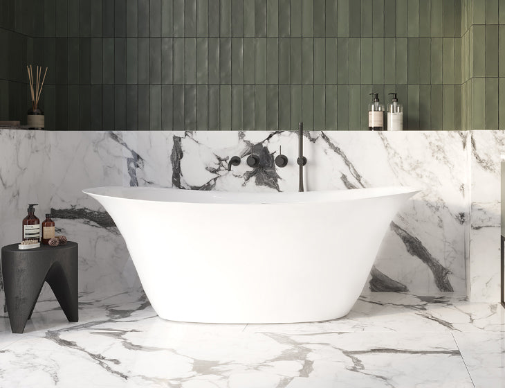 white bathtub