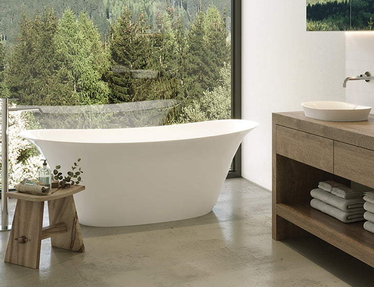 white bathtub