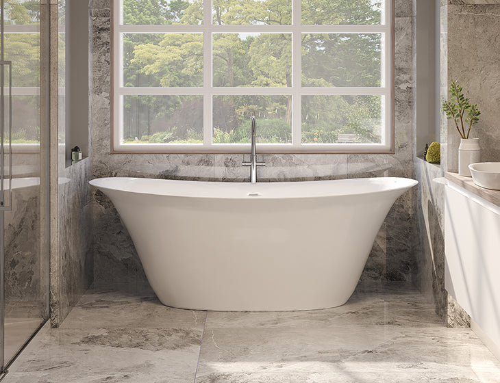 white bathtub