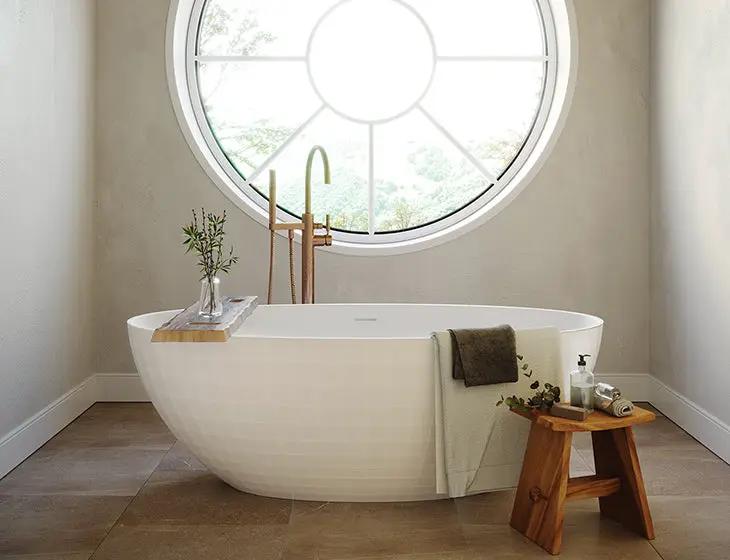 white bathtub
