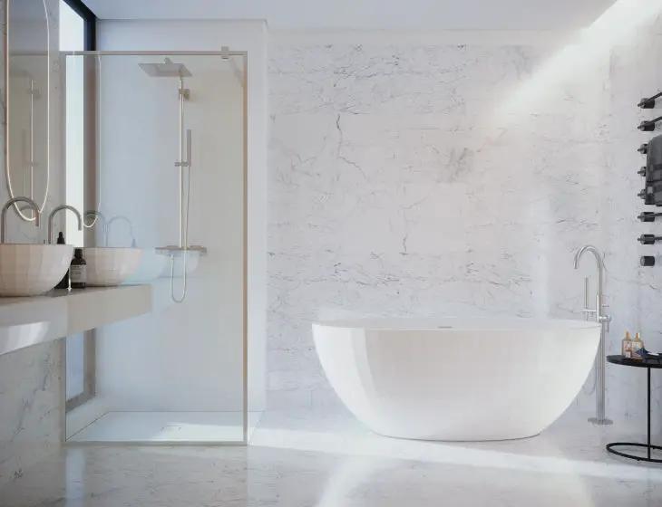 white bathtub