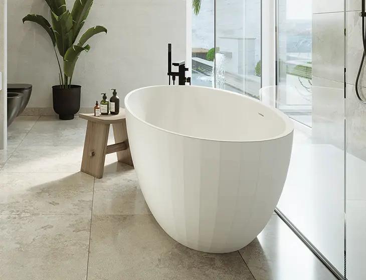 white bathtub