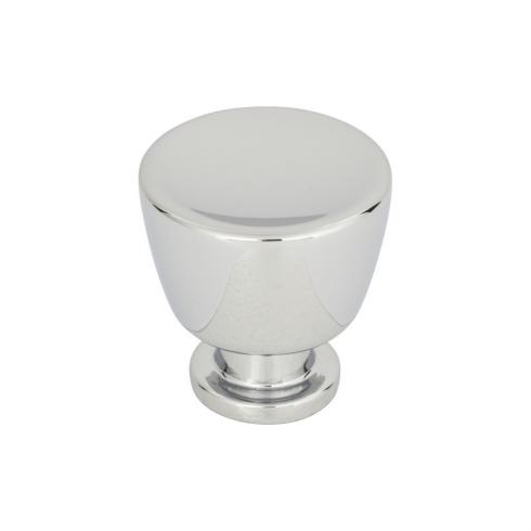 polished chrome knob