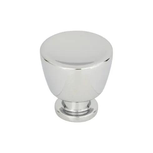 polished chrome knob
