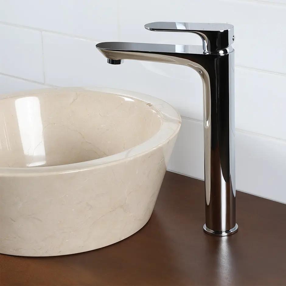 polished chrome faucet