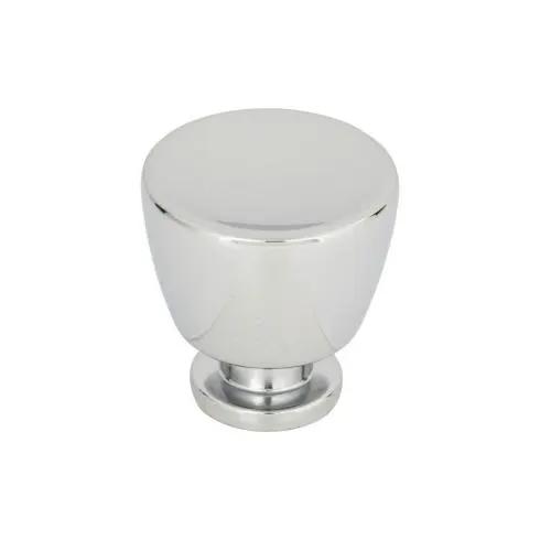 polished chrome knob