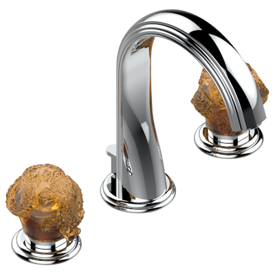 chrome polished faucet