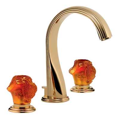 THG Paris Sun Dragon Widespread Lavatory Set with Drain by THG Paris