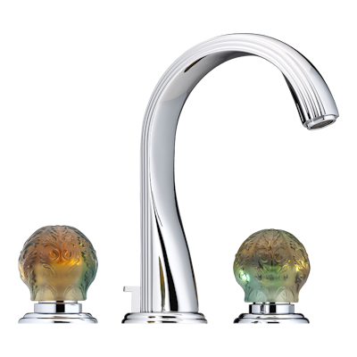 chrome polished faucet