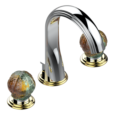 THG Paris Flore Widespread Lavatory Set with Drain by THG Paris