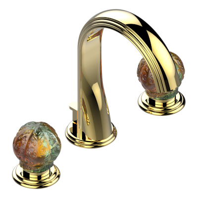 THG Paris Flore Widespread Lavatory Set with Drain by THG Paris