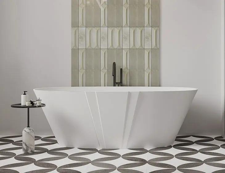 white bathtub