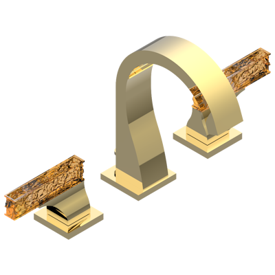 THG Paris Ginkgo Widespread Lavatory Set with Drain by THG Paris