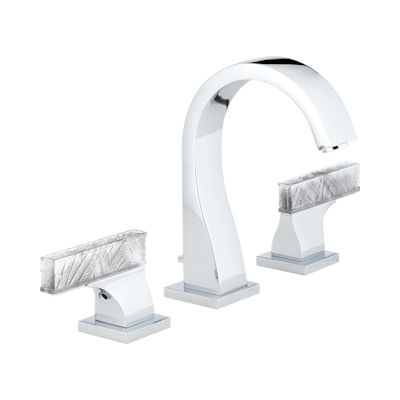 chrome polished faucet