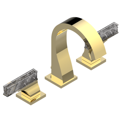 THG Paris Vegetal Widespread Lavatory Set with Drain