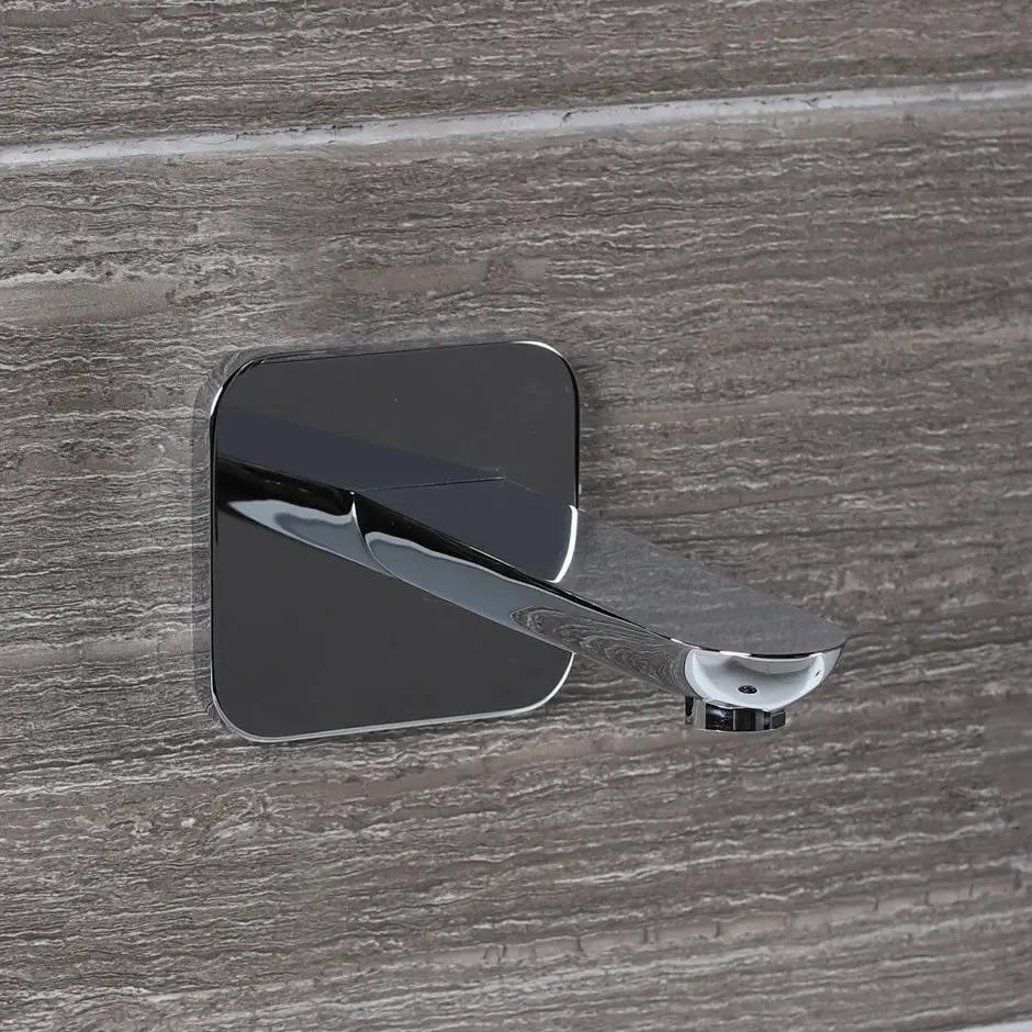 polished chrome spout