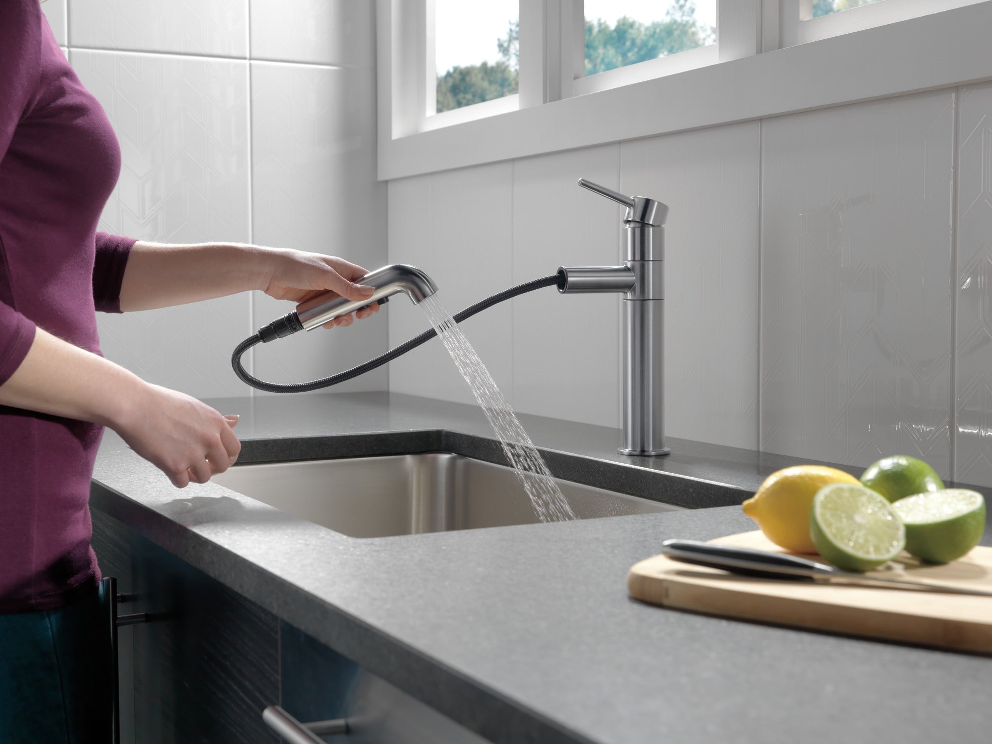 arctic stainless kitchen faucet