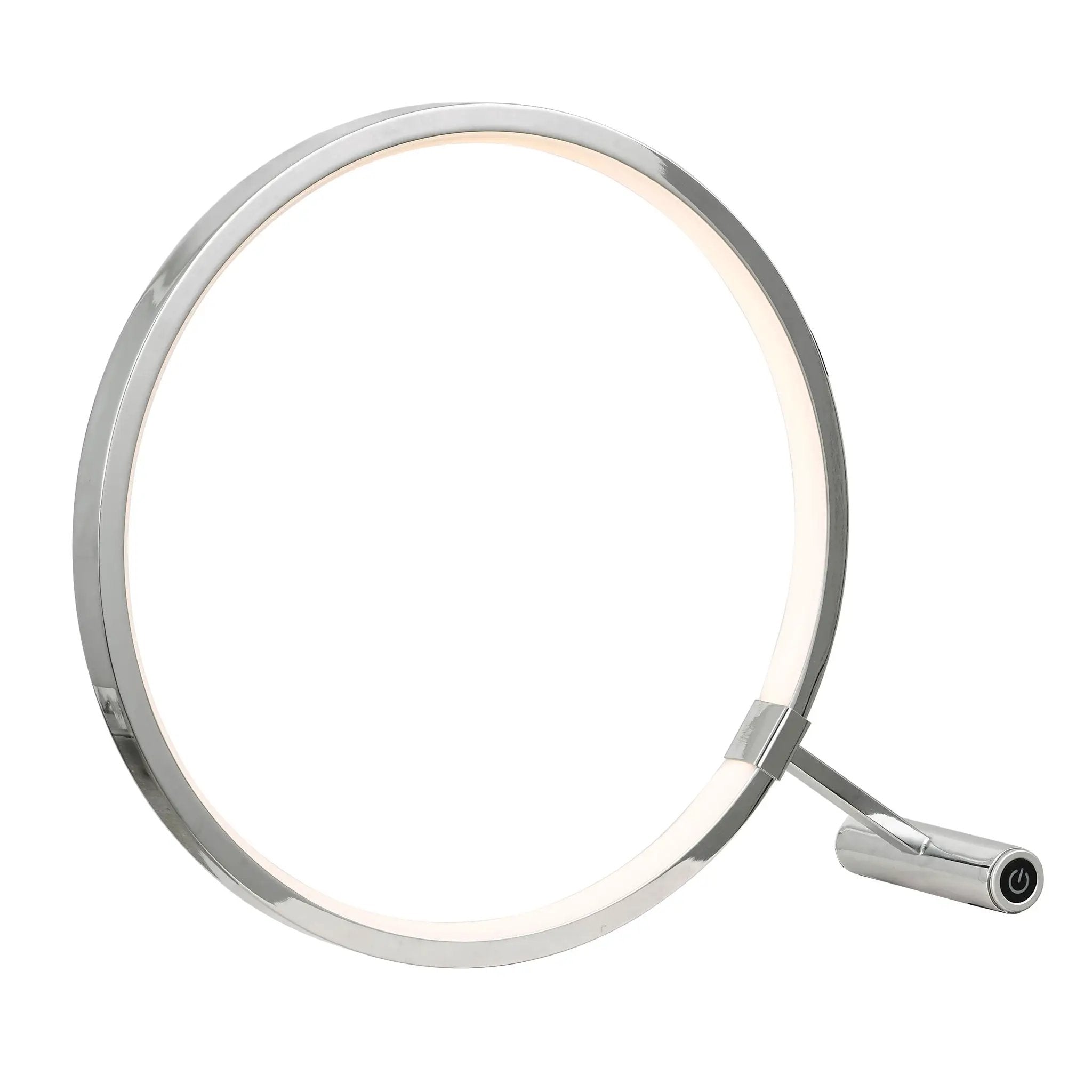 polished chrome table lamp