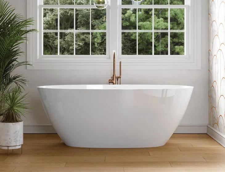 white bathtub