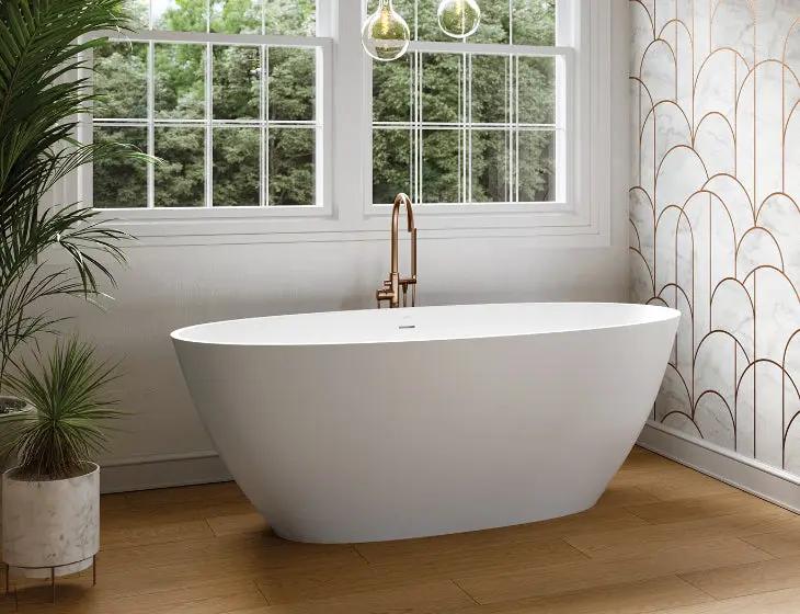 white bathtub