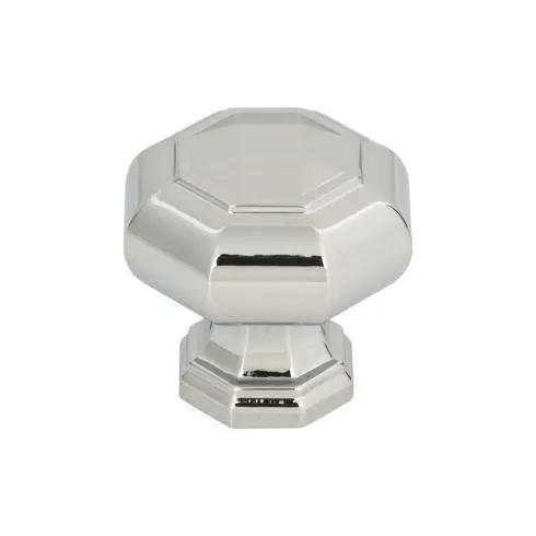 polished chrome knob