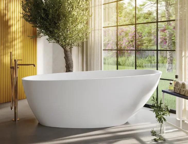 white bathtub