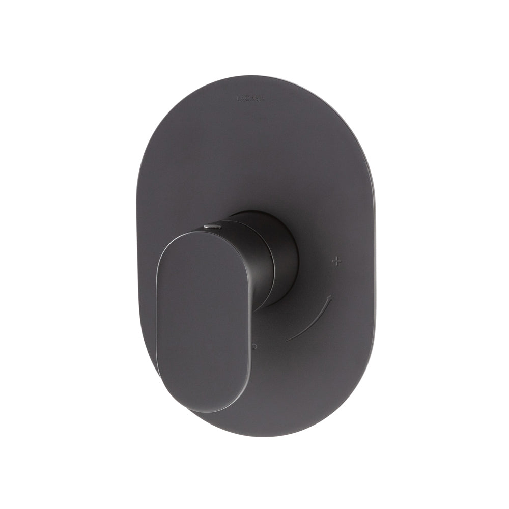 matte black shower trim