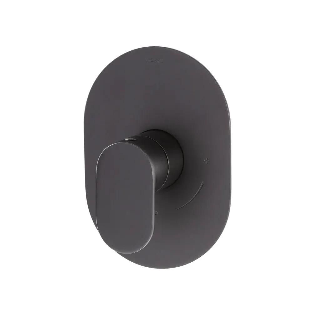 matte black shower trim