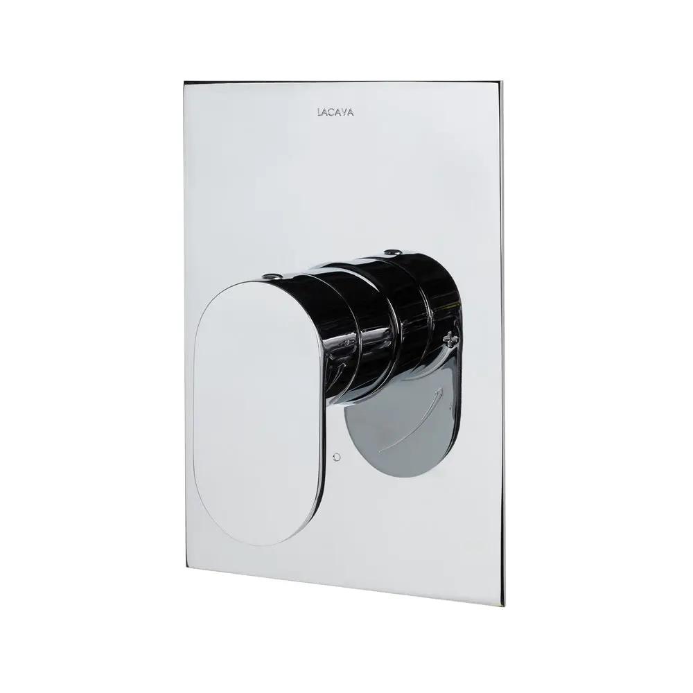 polished chrome shower trim