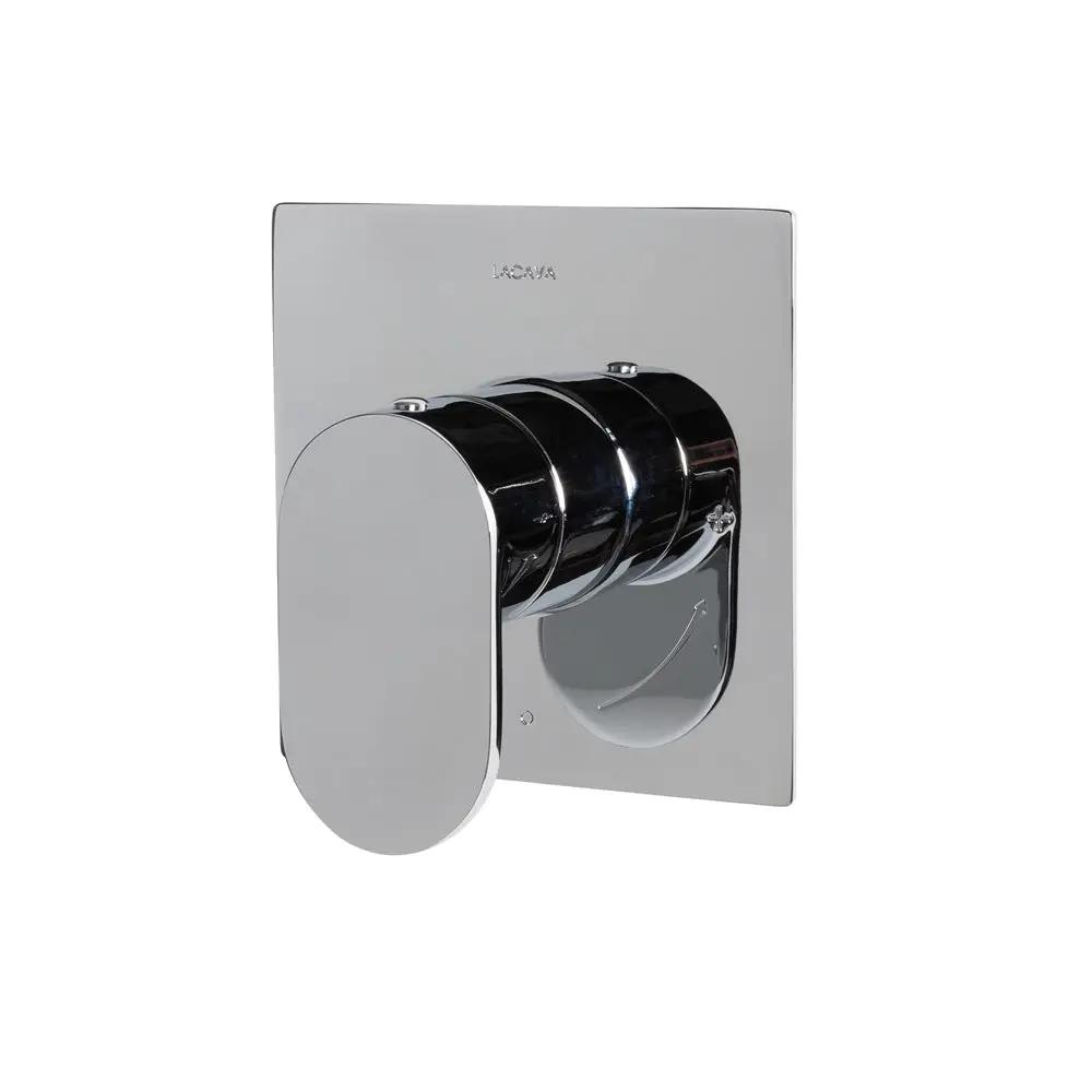 polished chrome shower trim