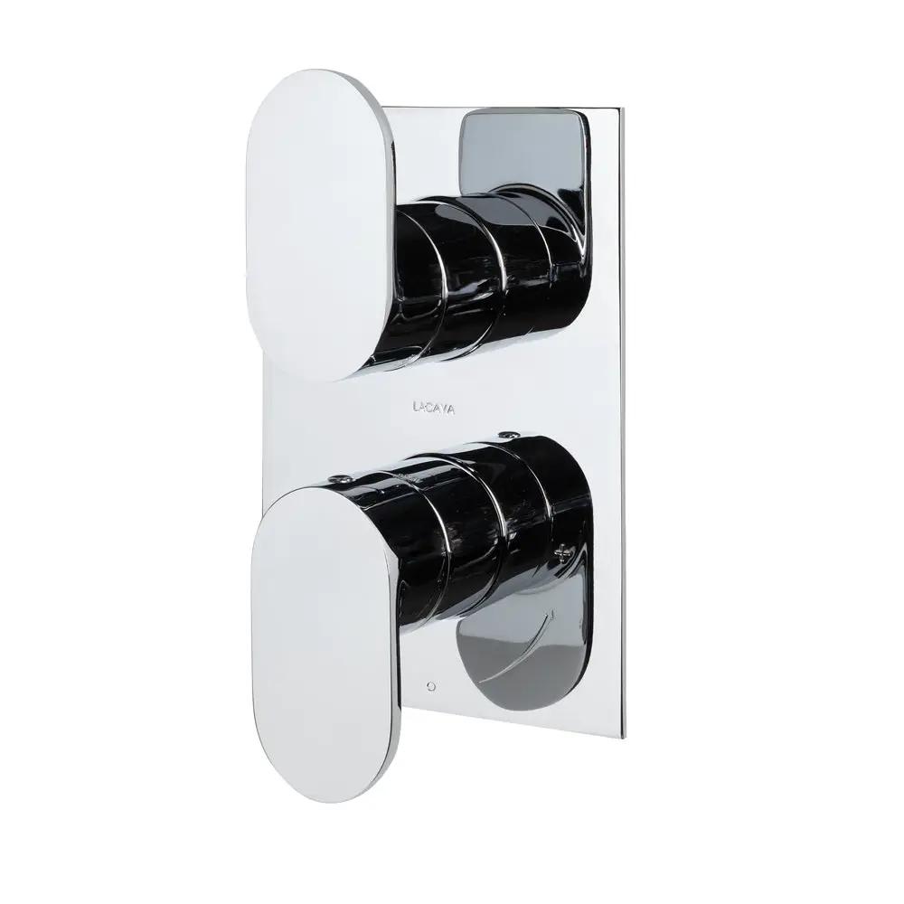 polished chrome shower trim