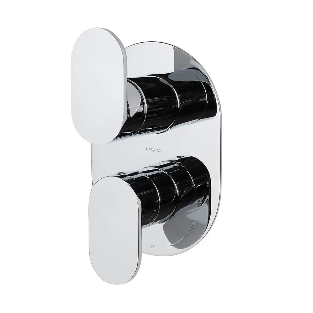 polished chrome shower trim