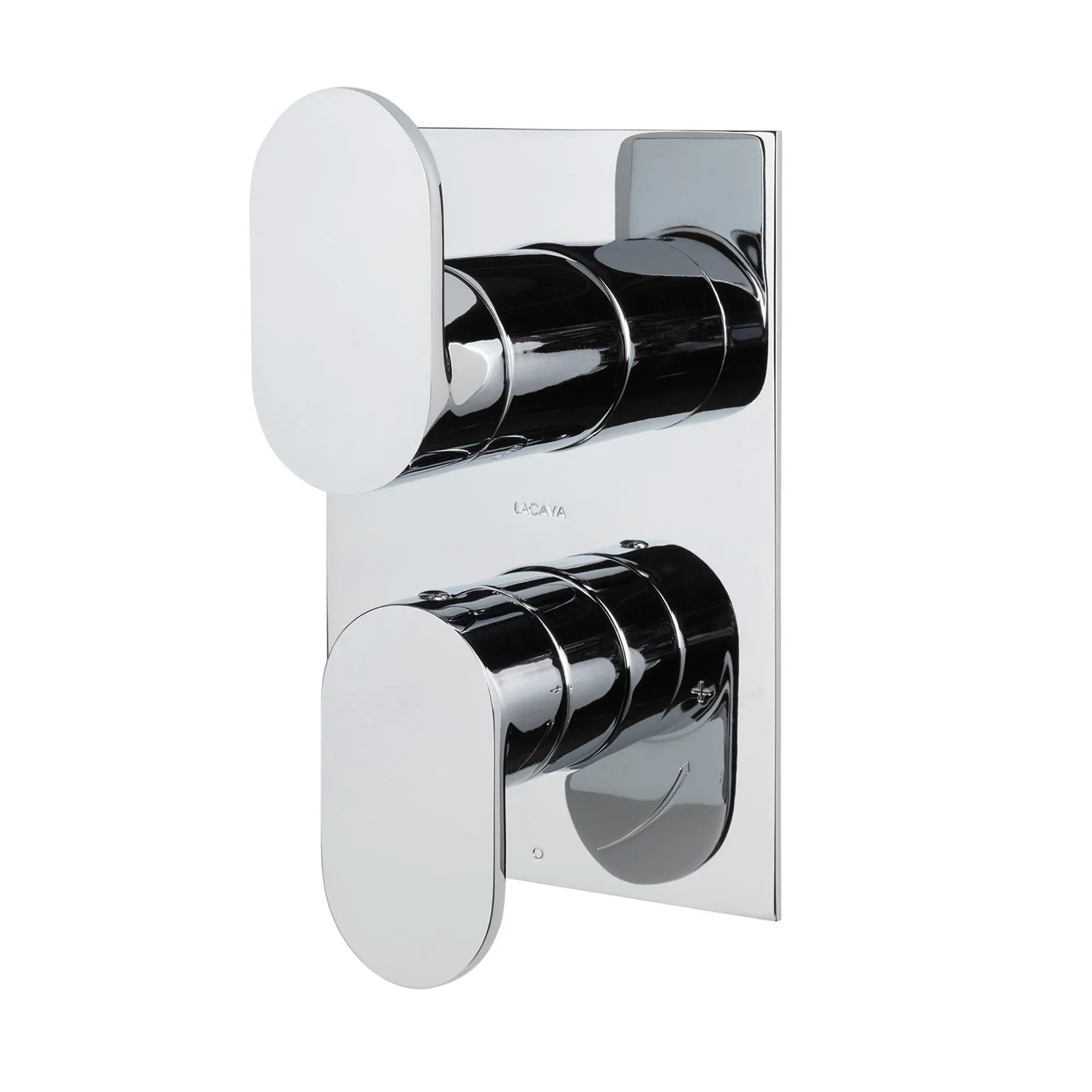 polished chrome shower trim