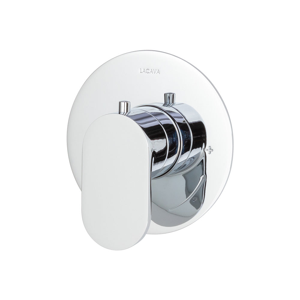 polished chrome shower trim