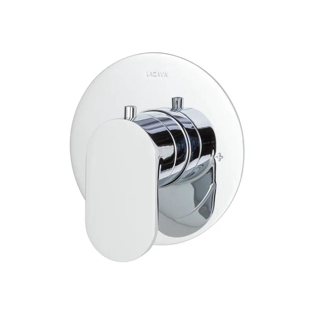 polished chrome shower trim