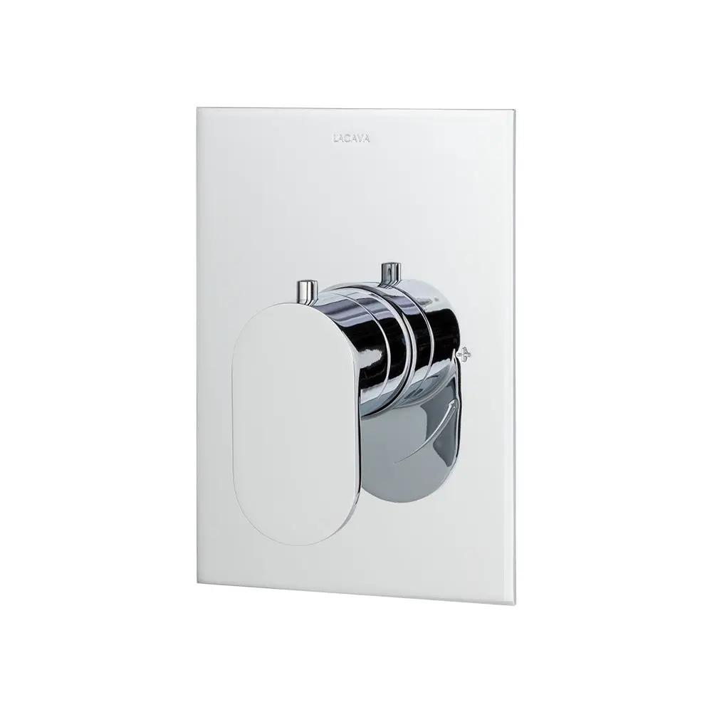 polished chrome shower trim