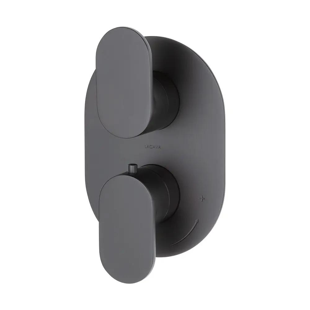 Lacava Flou Trim Only - Thermostatic Valve with 2 Way Diverter + Off by Lacava