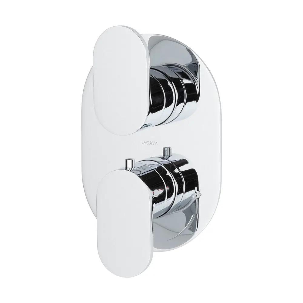 polished chrome shower trim