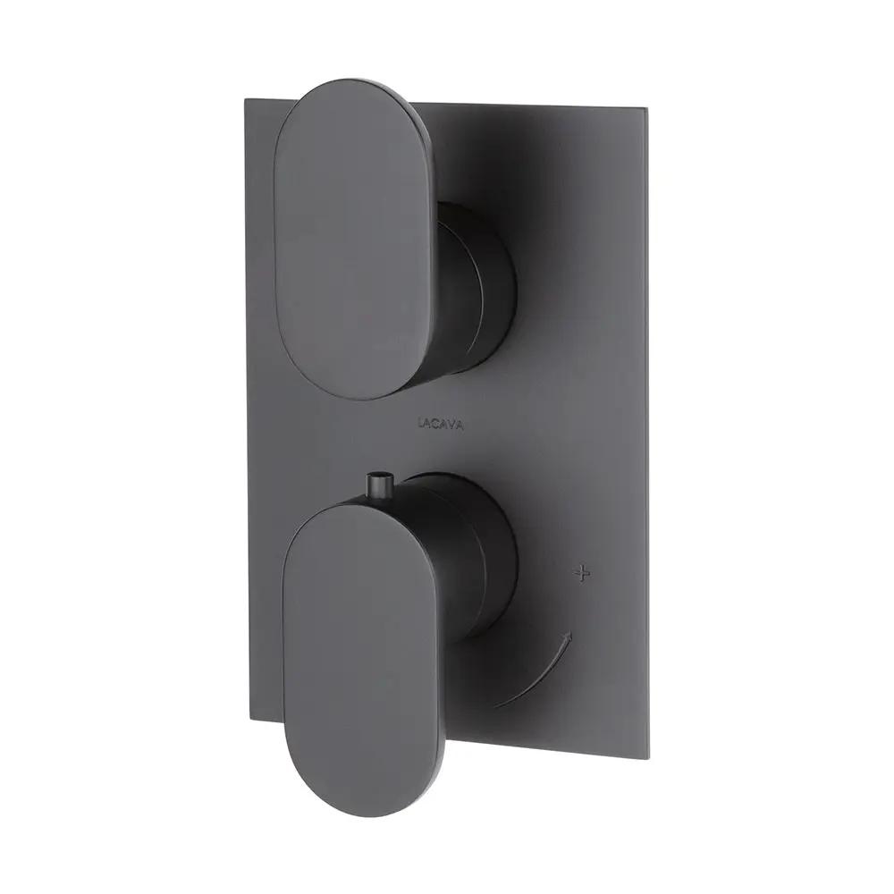 Lacava Flou Trim Only - Thermostatic Valve with 2 Way Diverter + Off by Lacava