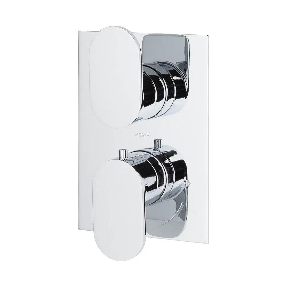 polished chrome shower trim