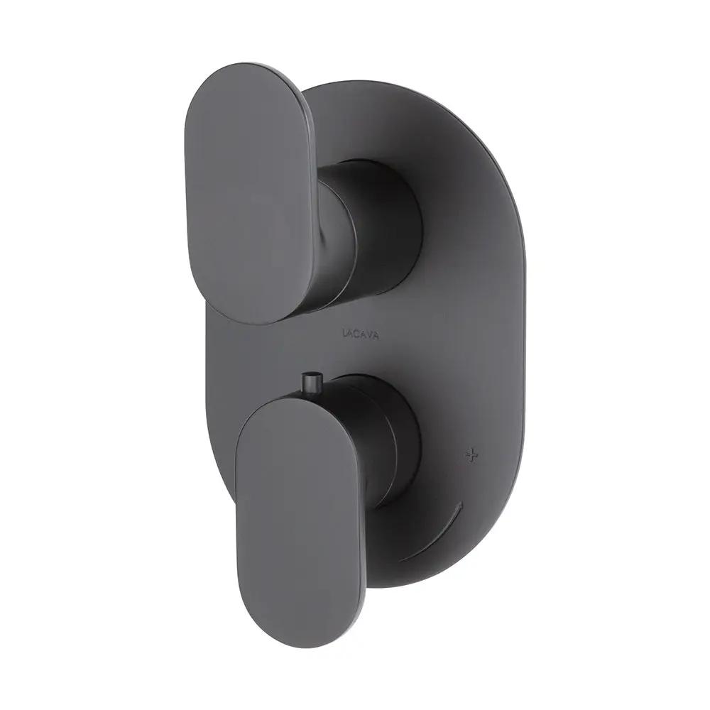 Lacava Flou Trim Only - Thermostatic Valve with 3 Way Diverter + Off by Lacava