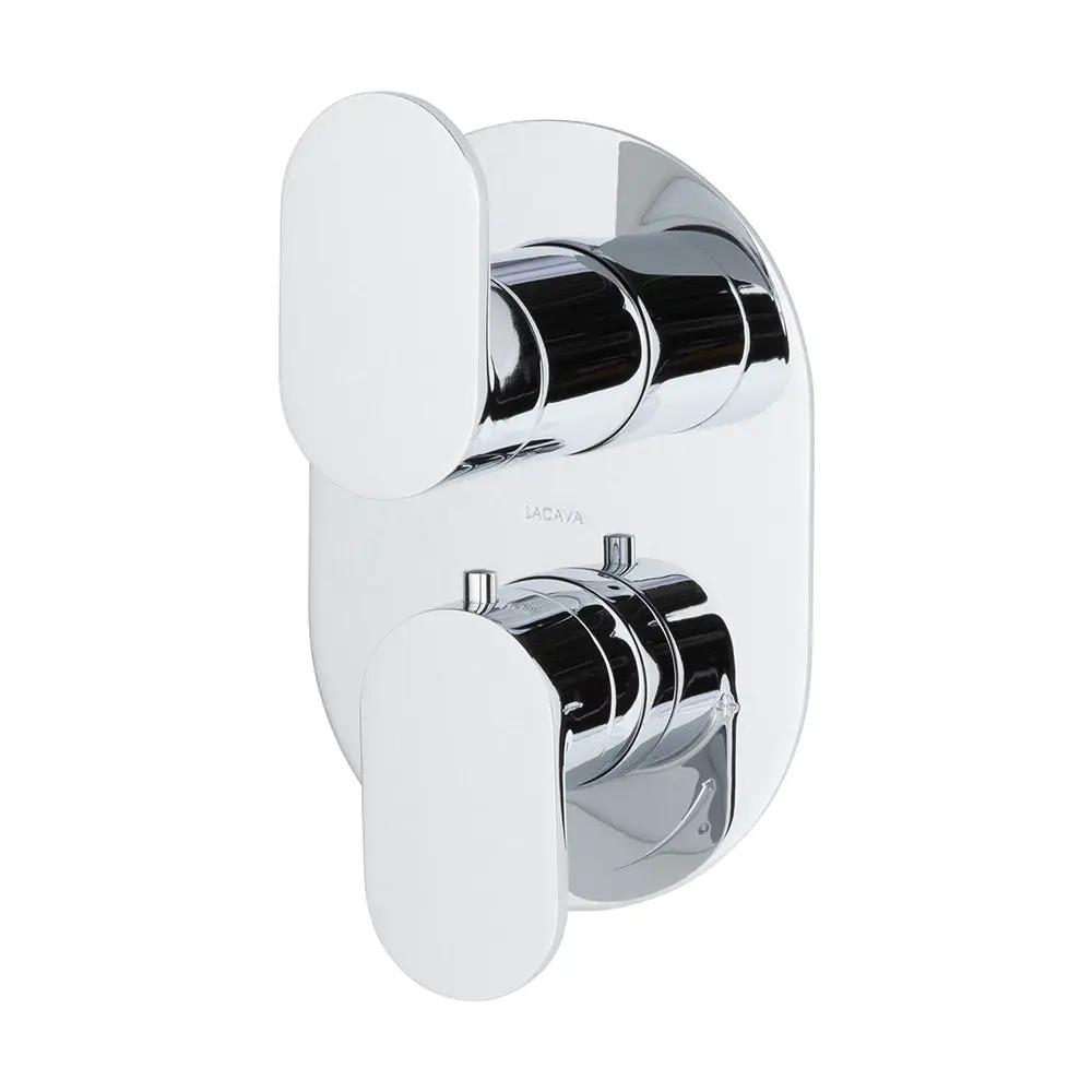 polished chrome shower trim