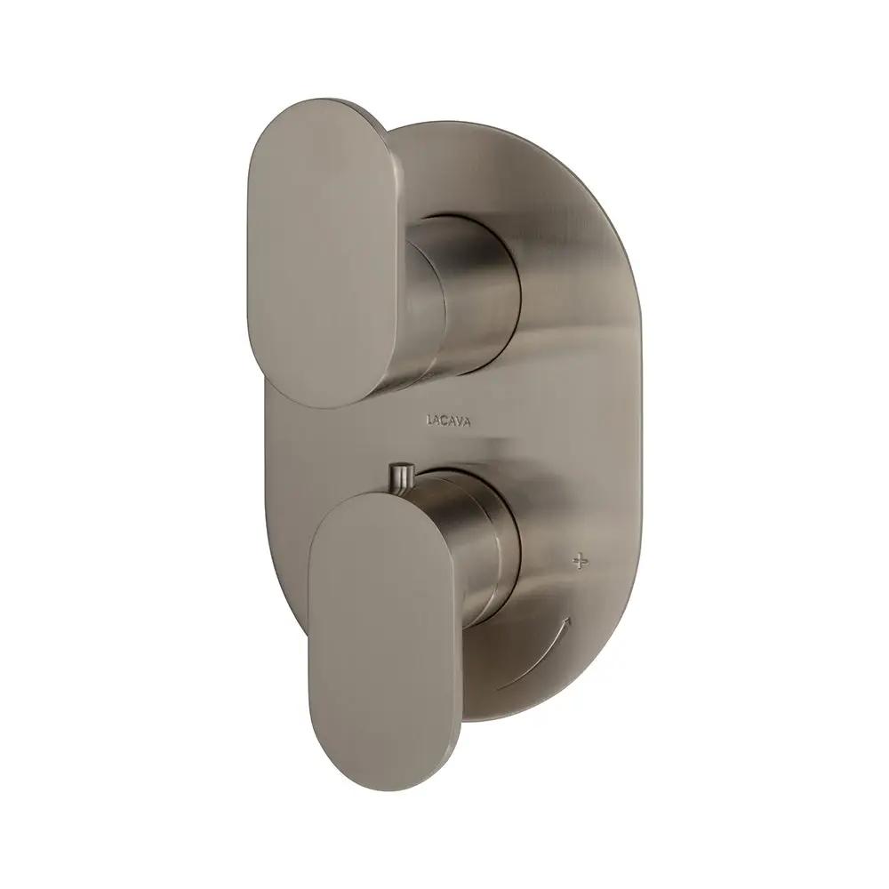 Lacava Flou Trim Only - Thermostatic Valve with 3 Way Diverter + Off by Lacava