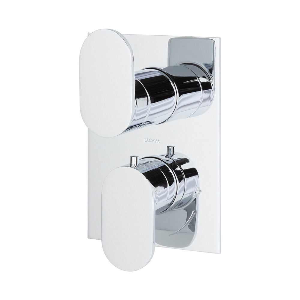 polished chrome shower trim