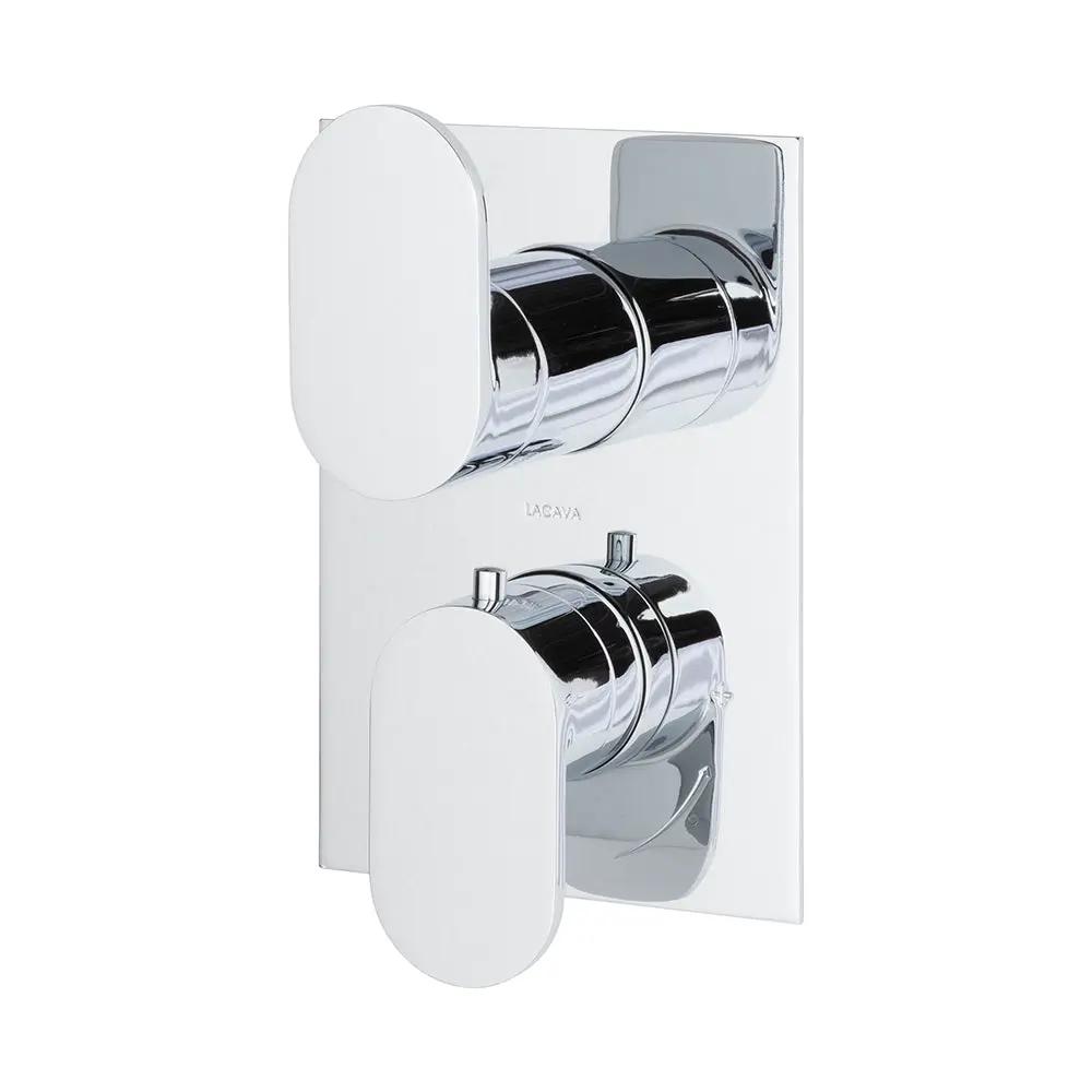 polished chrome shower trim