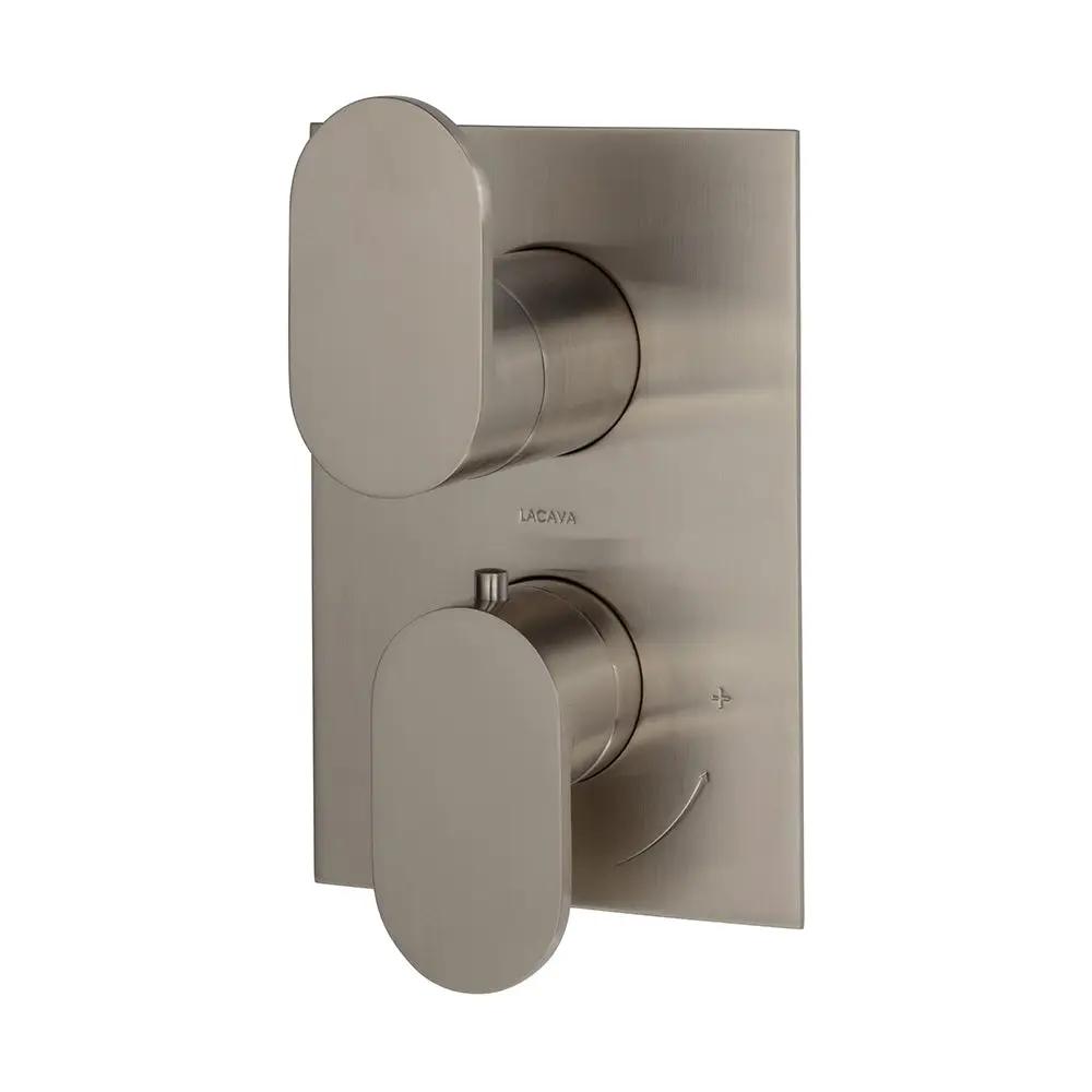 Lacava Flou Trim Only - Thermostatic Valve with 3 Way Diverter + Off by Lacava